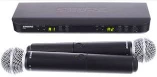 Double micro HF main Shure